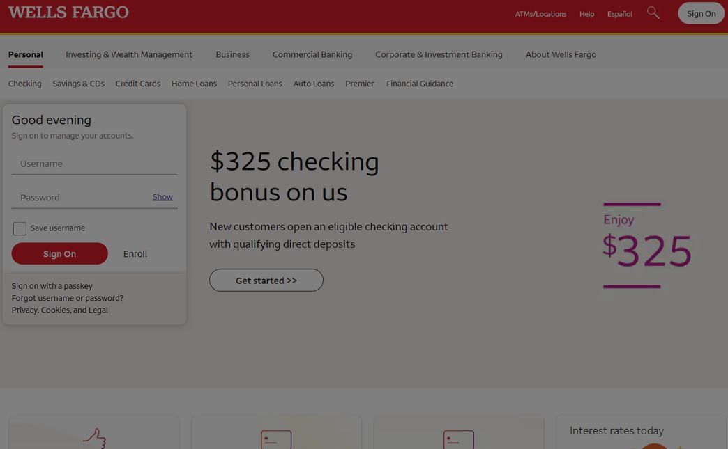 Wells Fargo – wellsfargo.com